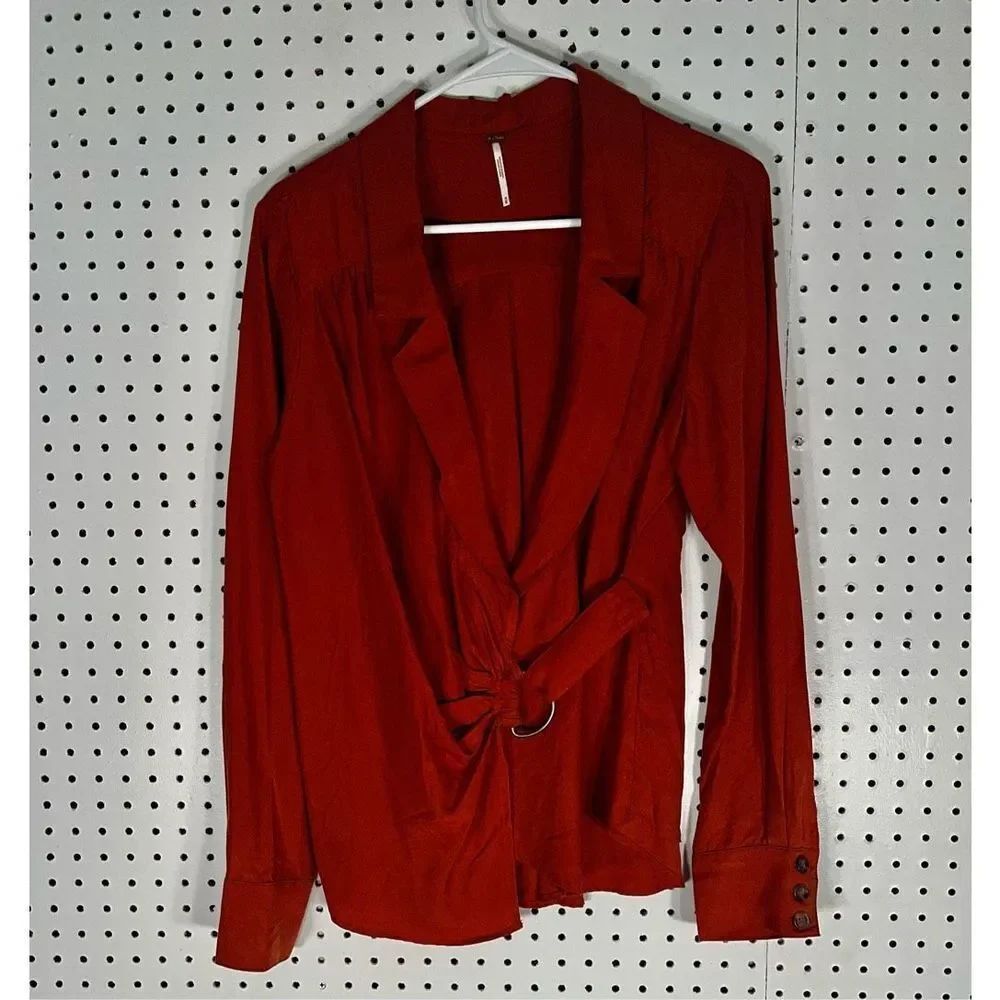 Free People wrap blouse